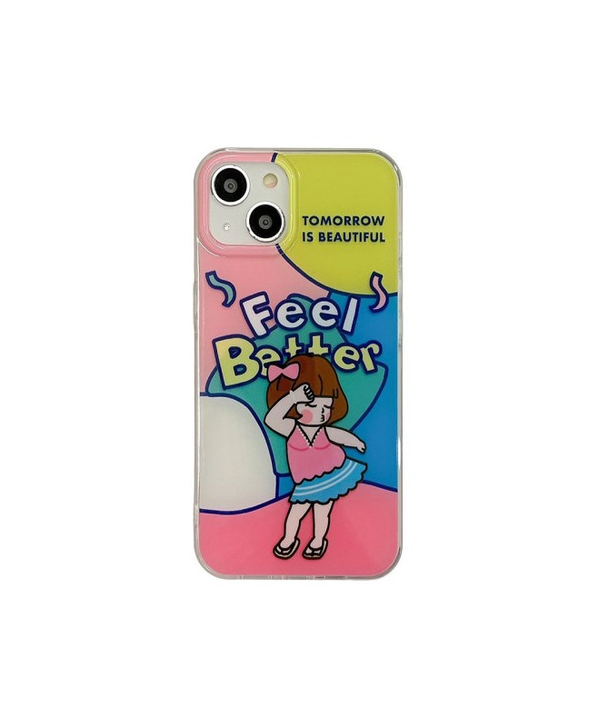 Coque iPhone 15 Feel Better Inspirant et Coloré