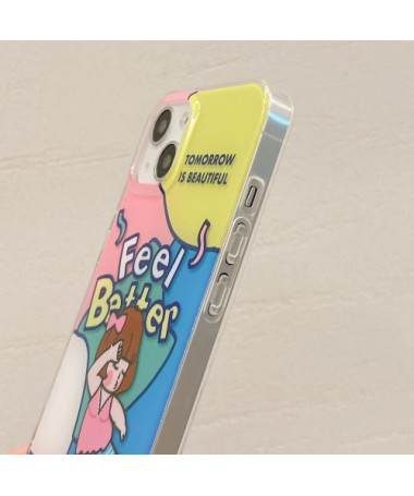 Coque iPhone 15 Feel Better Inspirant et Coloré