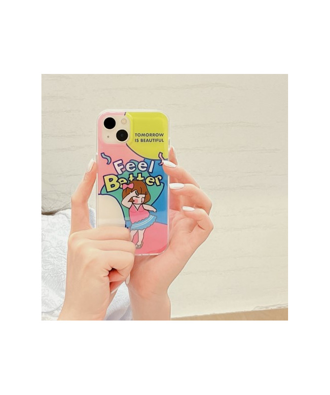 Coque iPhone 15 Feel Better Inspirant et Coloré