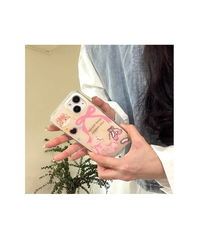 Coque iPhone 15 Motif Inspirant et Mignon avec Animaux