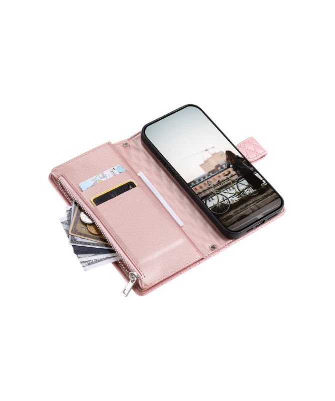 Housse Moto G85 5G Matelassée et Fermeture Éclair