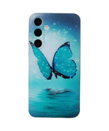 Coque Samsung Galaxy S24 FE Papillon Bleu