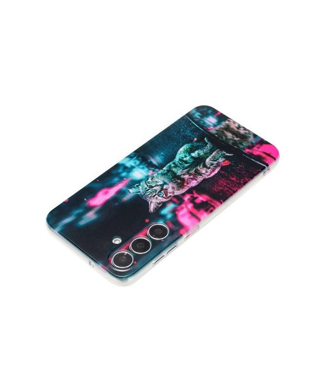 Coque Samsung Galaxy S24 FE Neon Cat