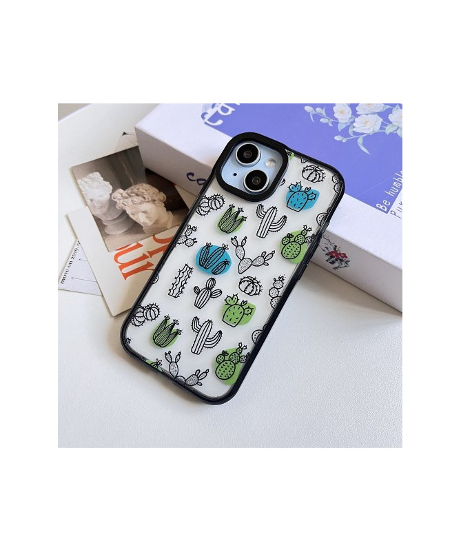 Coque iPhone 14 Plus Esquisse de Cactus