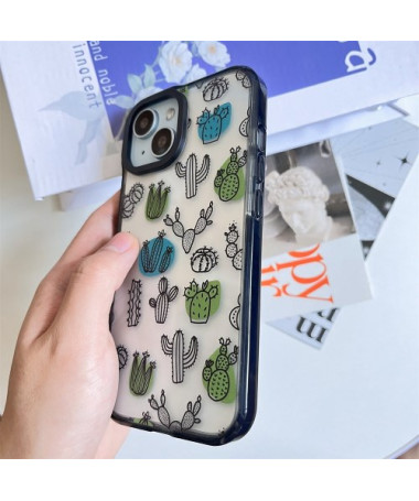 Coque iPhone 14 Plus Esquisse de Cactus