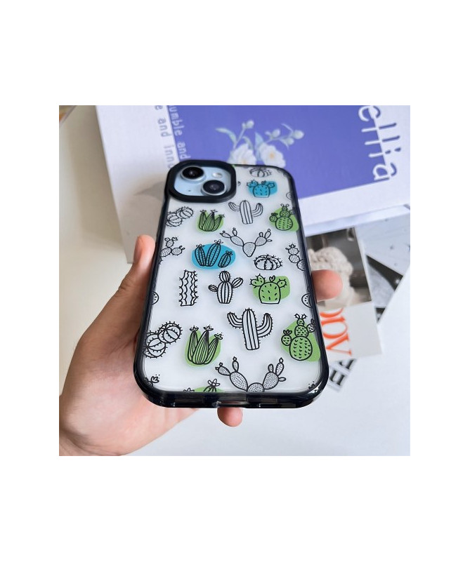 Coque iPhone 14 Plus Esquisse de Cactus