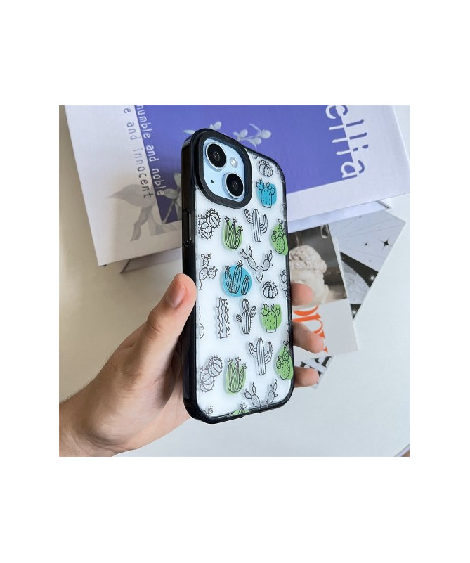 Coque iPhone 14 Plus Esquisse de Cactus