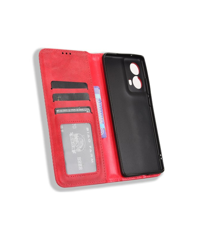 Étui  Moto G85 5G Cirénius porte cartes - Rouge