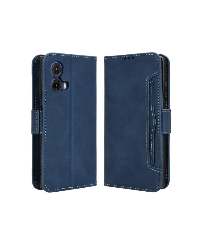 Housse Moto G85 5G Premium avec Porte Cartes - Bleu marine