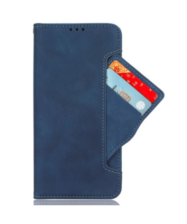 Housse Moto G85 5G Premium avec Porte Cartes - Bleu marine