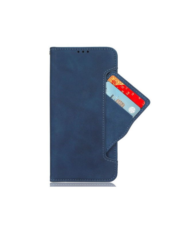 Housse Moto G85 5G Premium avec Porte Cartes - Bleu marine