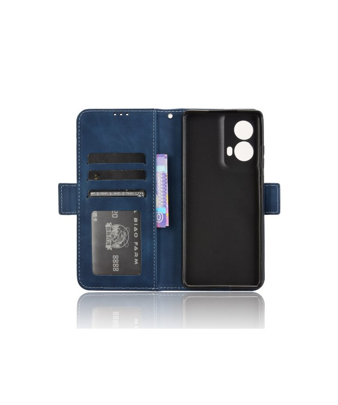 Housse Moto G85 5G Premium avec Porte Cartes - Bleu marine