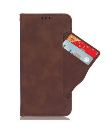 Housse Moto G85 5G Premium avec Porte Cartes - Marron