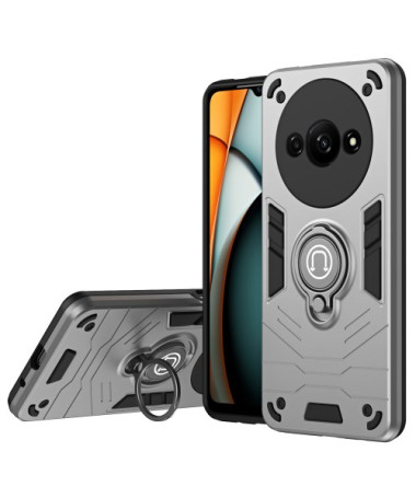 Coque Xiaomi Redmi A3 / Poco C61 Antichoc avec Support Anneau, Gris