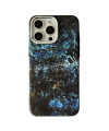 Coque iPhone 15 Pro Marbre Bleu Nuit, Compatible MagSafe