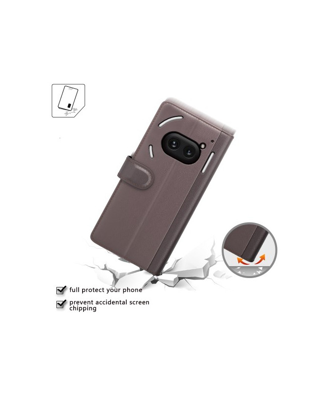 Housse Nothing Phone (2a) / (2a) Plus Cuir Premium - Marron