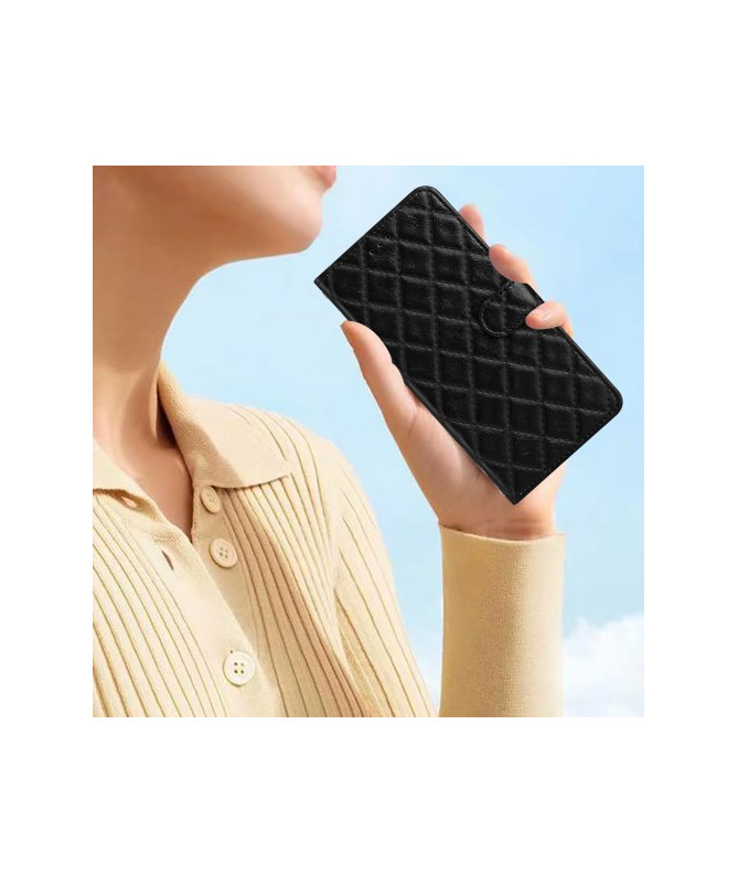 Housse Samsung Galaxy S24 FE Luxe en Simili cuir Matelassé