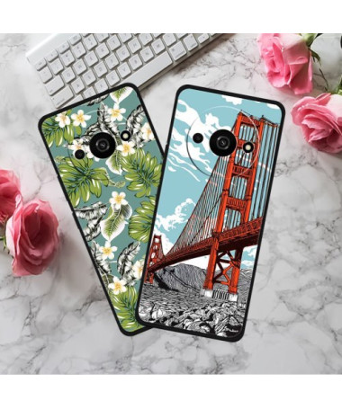 Coque Xiaomi Redmi A3 / Poco C61 Floral Tropicale en Bleu