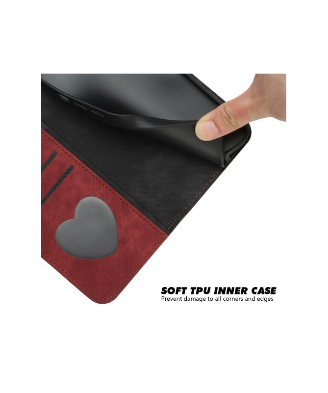 Étui Sony Xperia 10 VI Texturé avec Fonction Portefeuille