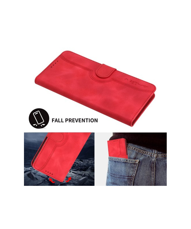 Housse Sony Xperia 10 VI Portefeuille avec Inscription "Smile"