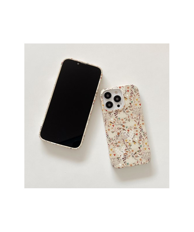 Coque iPhone 15 Pro Floral Automnal, Compatible MagSafe