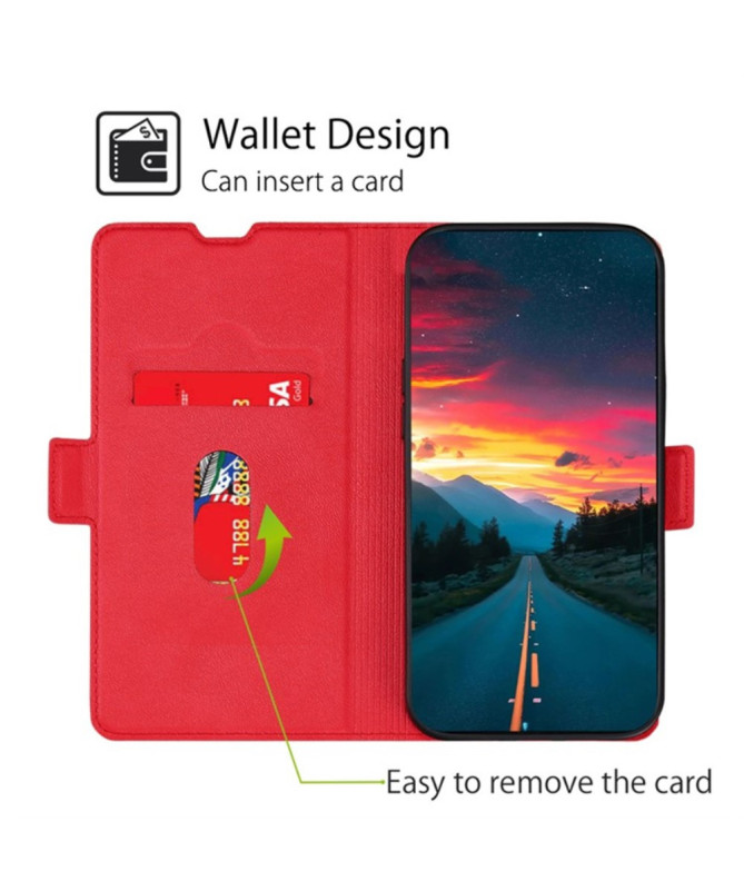 Housse Xiaomi Redmi A3 / Poco C61 Protection Porte-carte en Simili cui