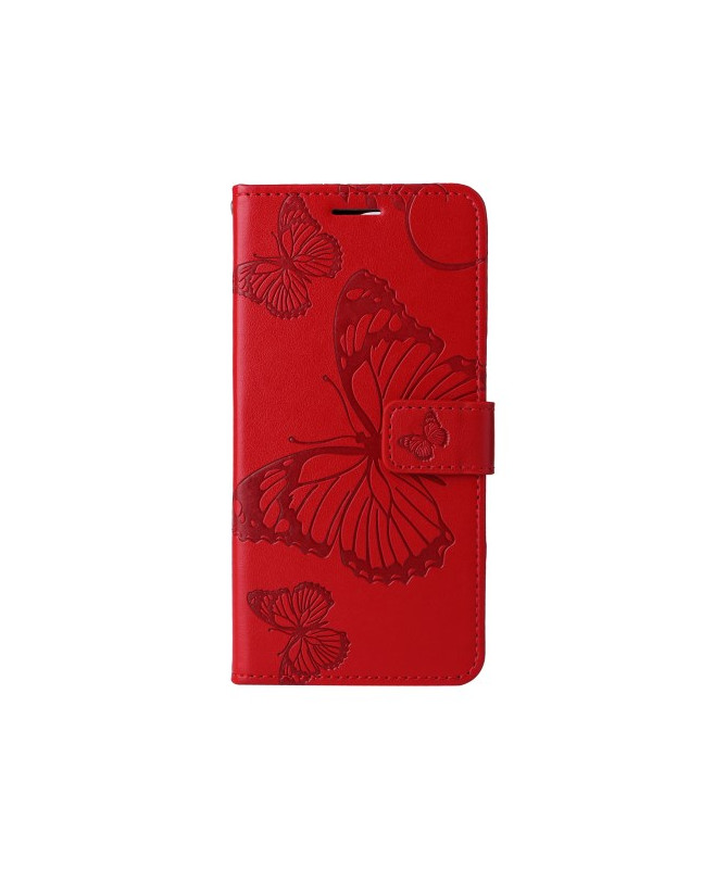 Housse OnePlus 12R Papillons fonction support - Rouge