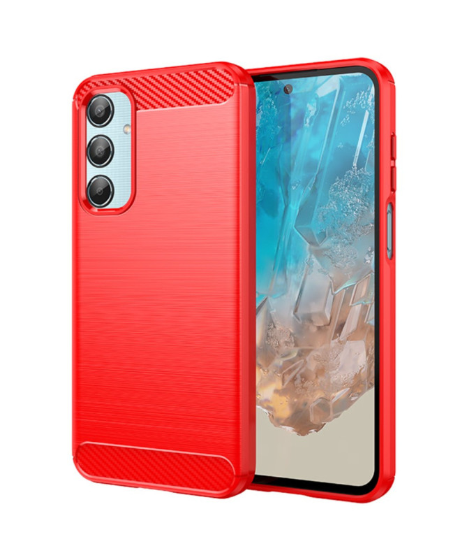 Coque Samsung Galaxy M35 5G Effet Brossé en Silicone