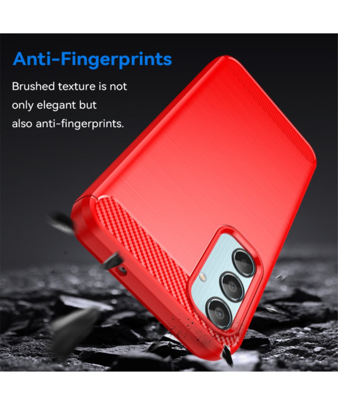 Coque Samsung Galaxy M35 5G Effet Brossé en Silicone