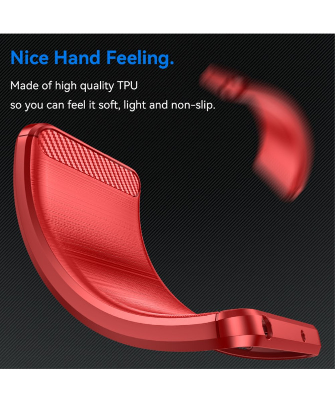 Coque Samsung Galaxy M35 5G Effet Brossé en Silicone