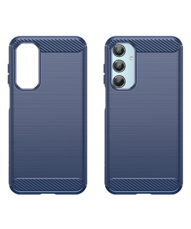 Coque Samsung Galaxy M35 5G Effet Brossé en Silicone Bleu marine - photo 14