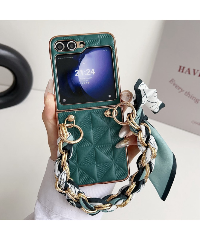 Coque Samsung Galaxy Z Flip 7 FE / Z Flip 6 / Z Flip 5 avec Bracelet R