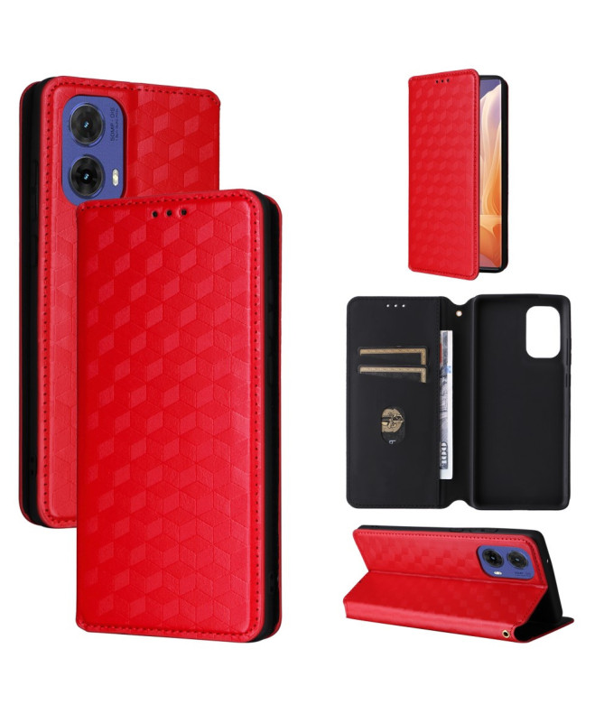 Housse Moto G85 5G flip cover design géométrie