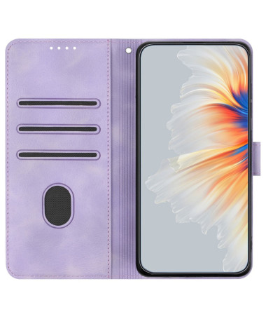 Housse Sony Xperia 10 VI Portefeuille avec Inscription "Smile"