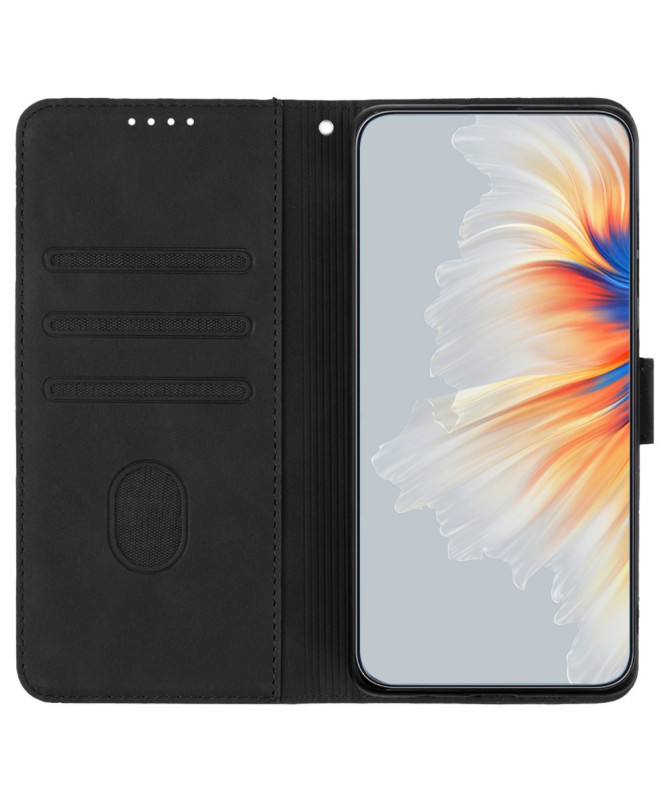 Housse Sony Xperia 10 VI Portefeuille avec Inscription "Smile"