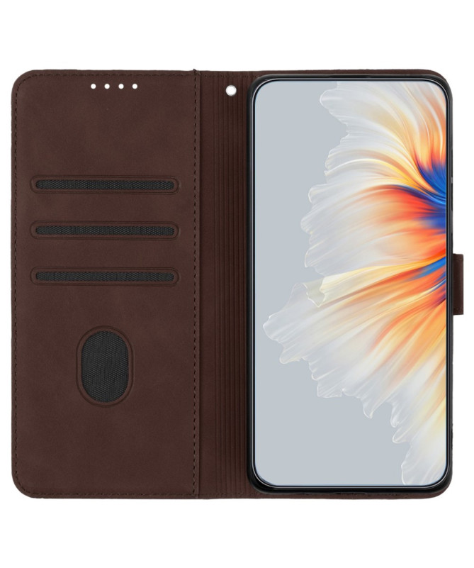 Housse Sony Xperia 10 VI Portefeuille avec Inscription "Smile"