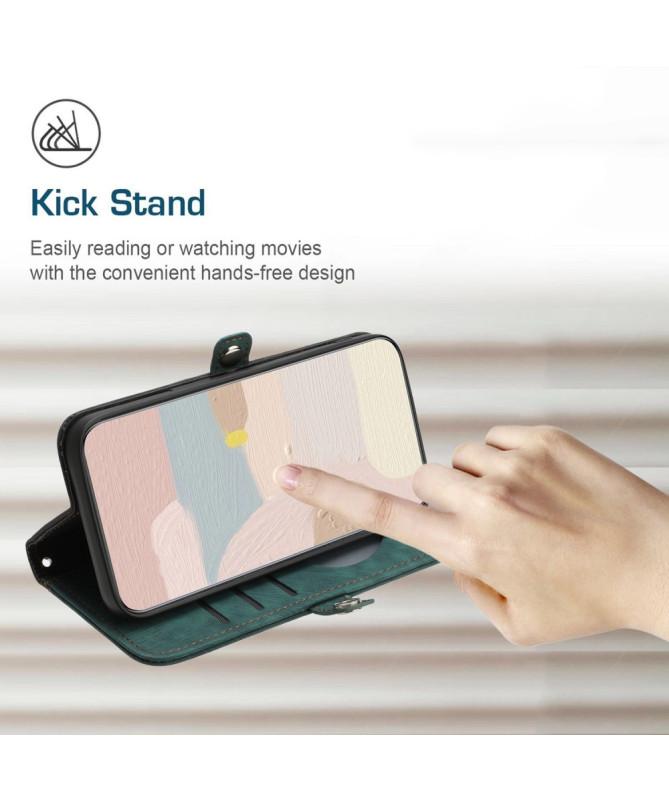 Étui Sony Xperia 10 VI Texturé avec Fonction Portefeuille