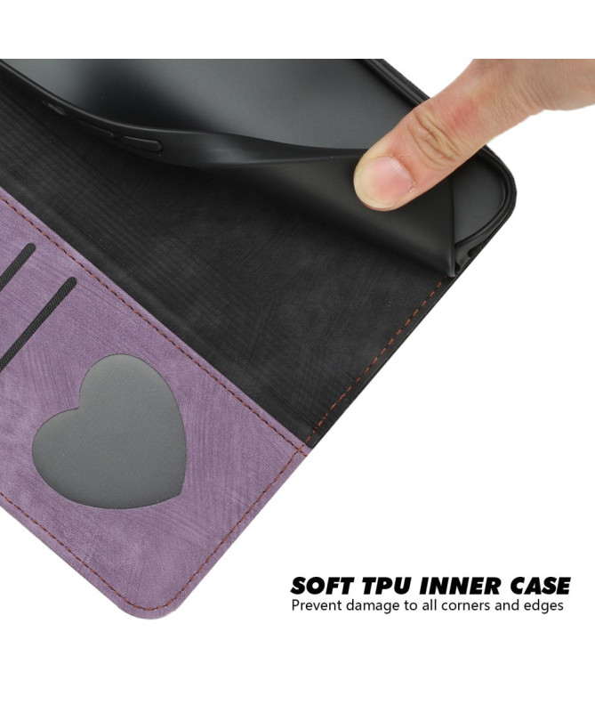 Étui Sony Xperia 10 VI Texturé avec Fonction Portefeuille