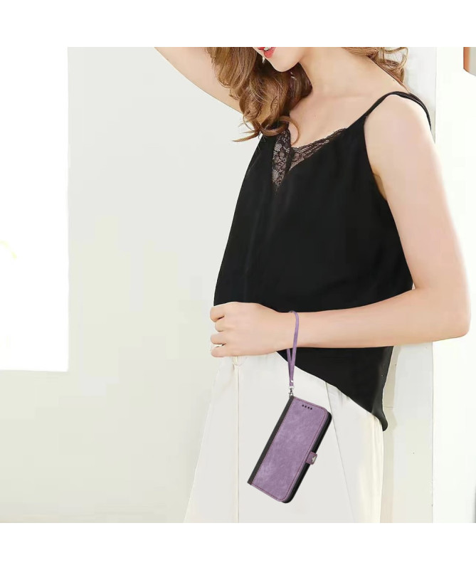 Étui Sony Xperia 10 VI Texturé avec Fonction Portefeuille