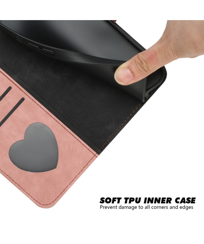 Étui Sony Xperia 10 VI Texturé avec Fonction Portefeuille