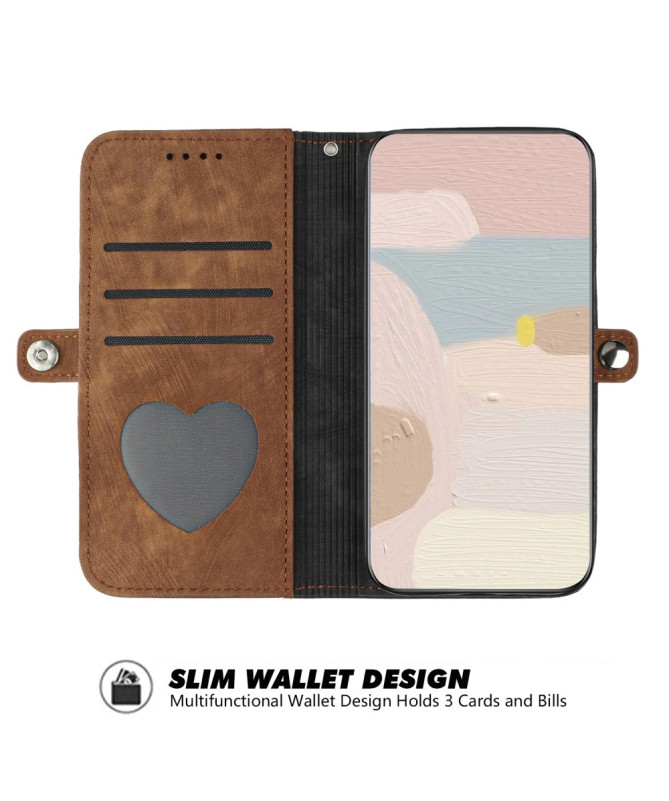 Étui Sony Xperia 10 VI Texturé avec Fonction Portefeuille