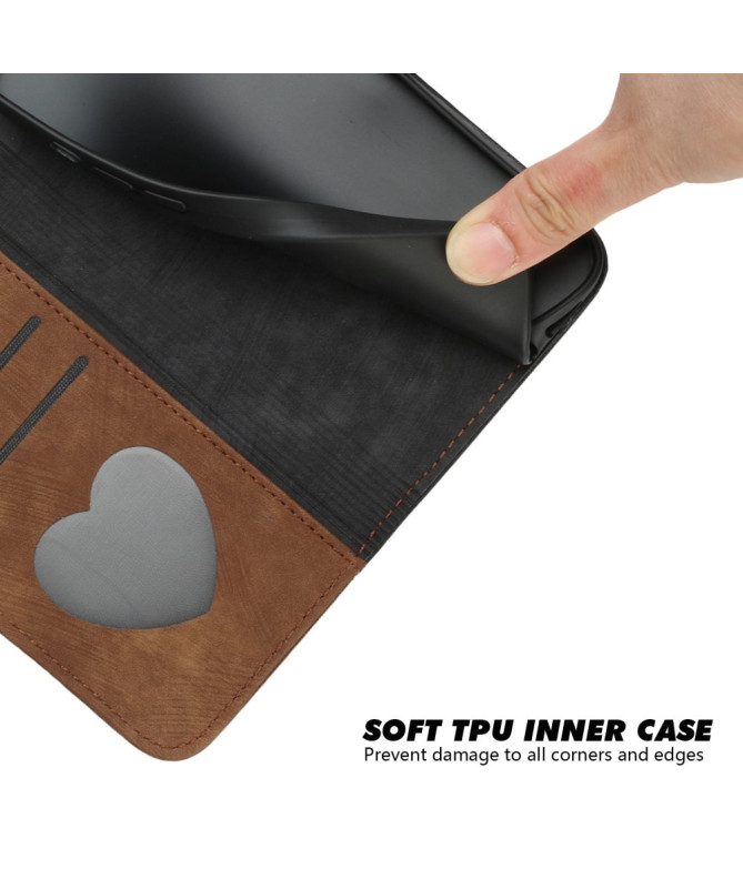 Étui Sony Xperia 10 VI Texturé avec Fonction Portefeuille