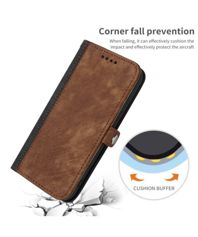 Étui Sony Xperia 10 VI Texturé avec Fonction Portefeuille