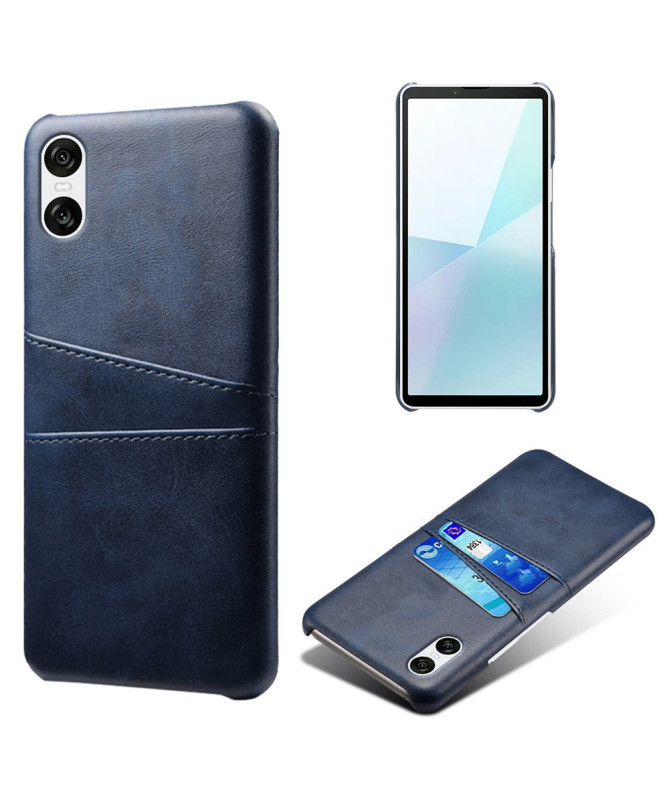Coque Sony Xperia 10 VI en Effet Cuir avec Porte-Cartes