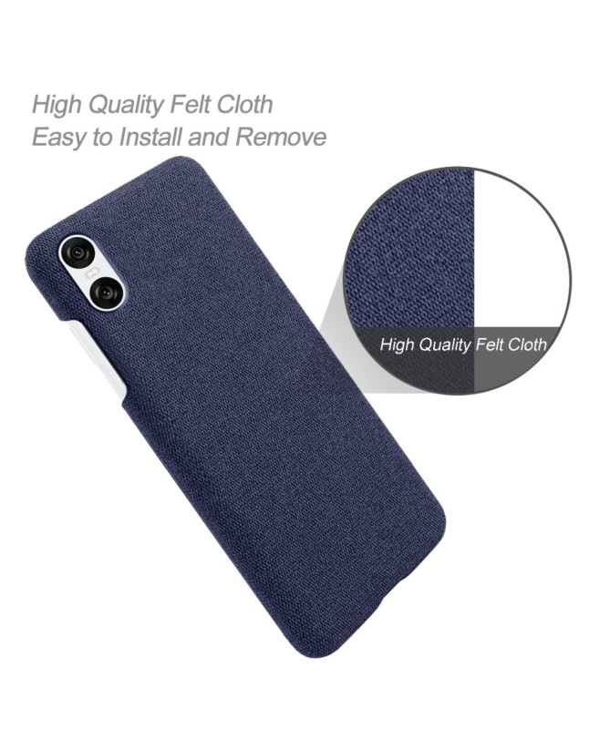 Coque Sony Xperia 10 VI avec Revêtement en Tissu Texturé