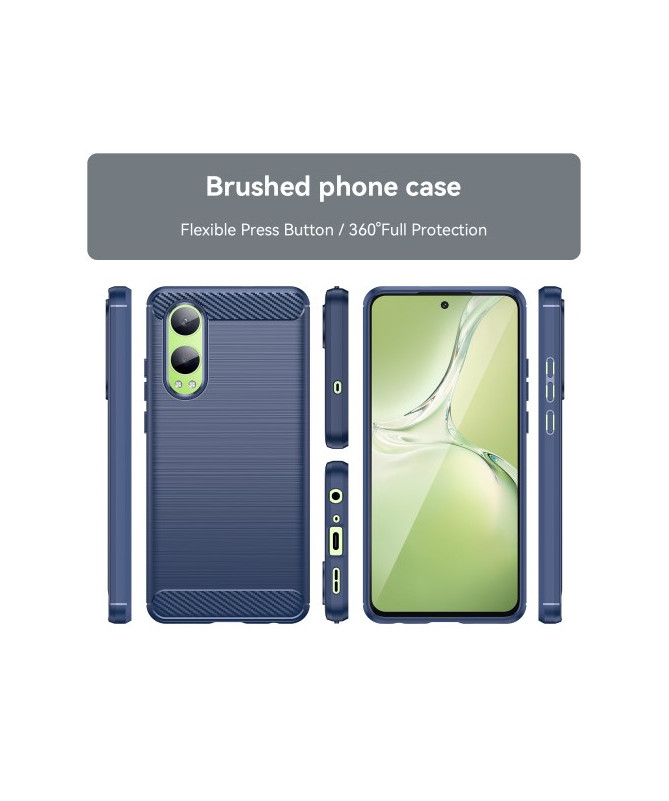 Coque OnePlus Nord CE 4 Lite 5G Effet Brossé - Bleu marine