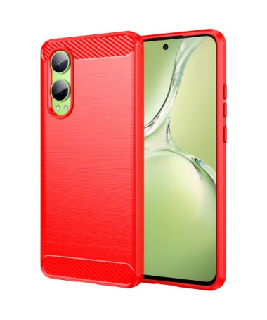 Coque OnePlus Nord CE 4 Lite 5G Effet Brossé - Rouge