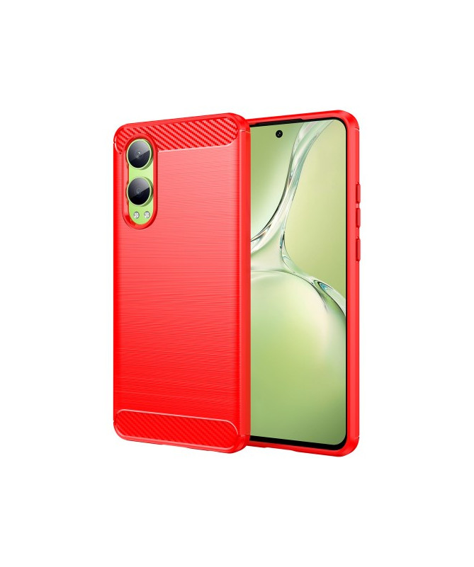 Coque OnePlus Nord CE 4 Lite 5G Effet Brossé - Rouge