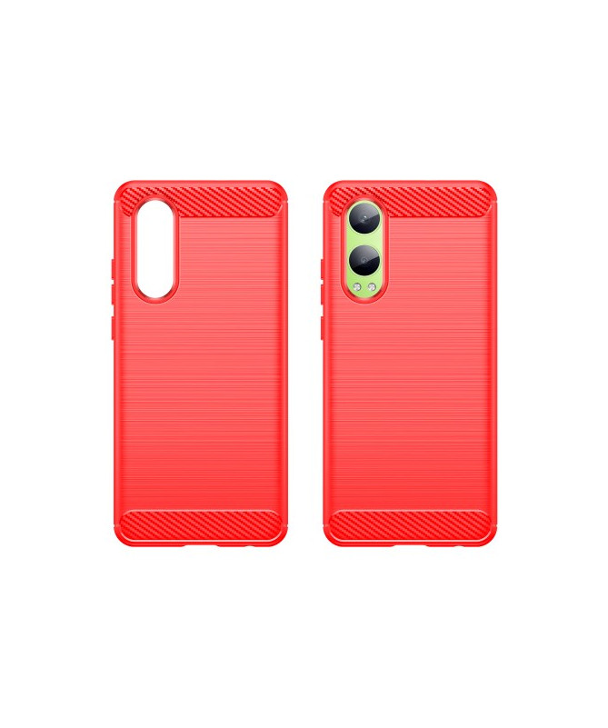 Coque OnePlus Nord CE 4 Lite 5G Effet Brossé - Rouge