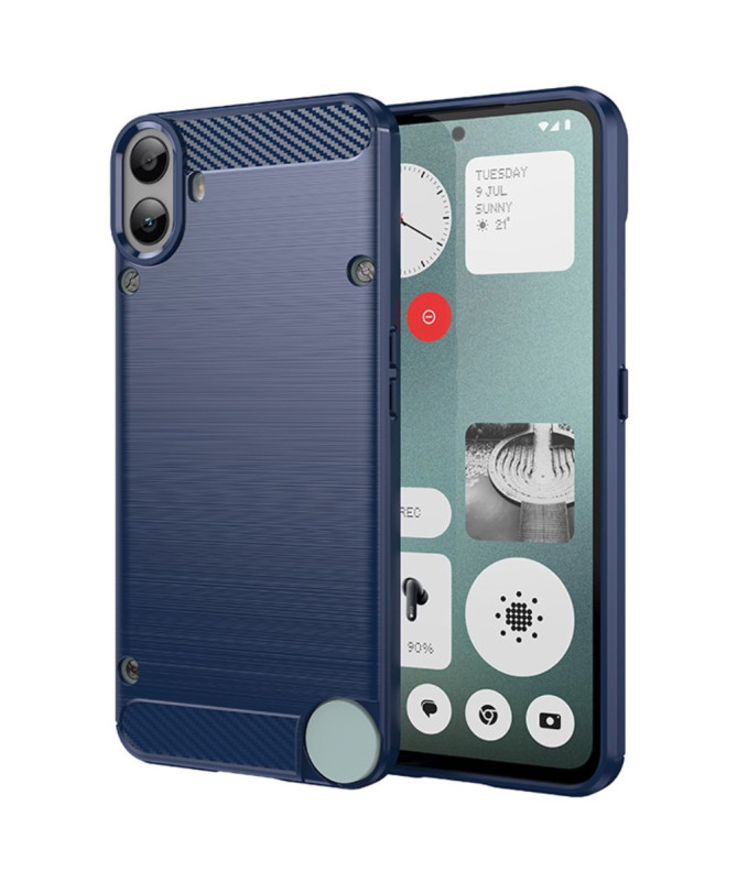 Coque Nothing CMF Phone 1 Effet Brossé avec Texture Carbone